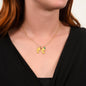 "Footprint" Collana regalo per la mamma - ciondolo piedino con nome e pietra di nascita