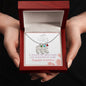 "Footprint" Collana regalo per la mamma - ciondolo piedino con nome e pietra di nascita