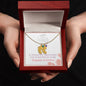 "Footprint" Collana regalo per la mamma - ciondolo piedino con nome e pietra di nascita