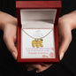 "Footprint" Collana regalo per la mamma - ciondolo piedino con nome e pietra di nascita