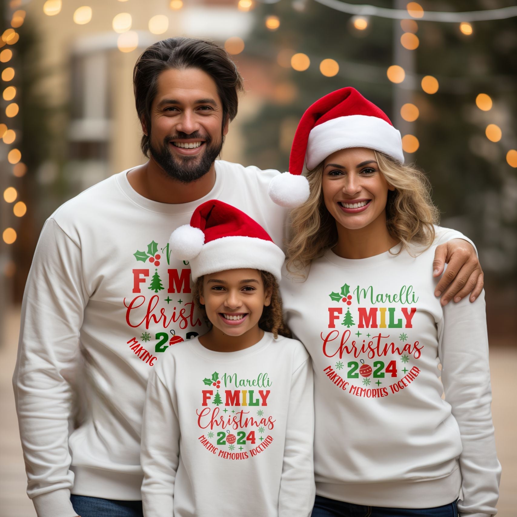 Maglione natalizio felpa famiglia natale - Main Image
