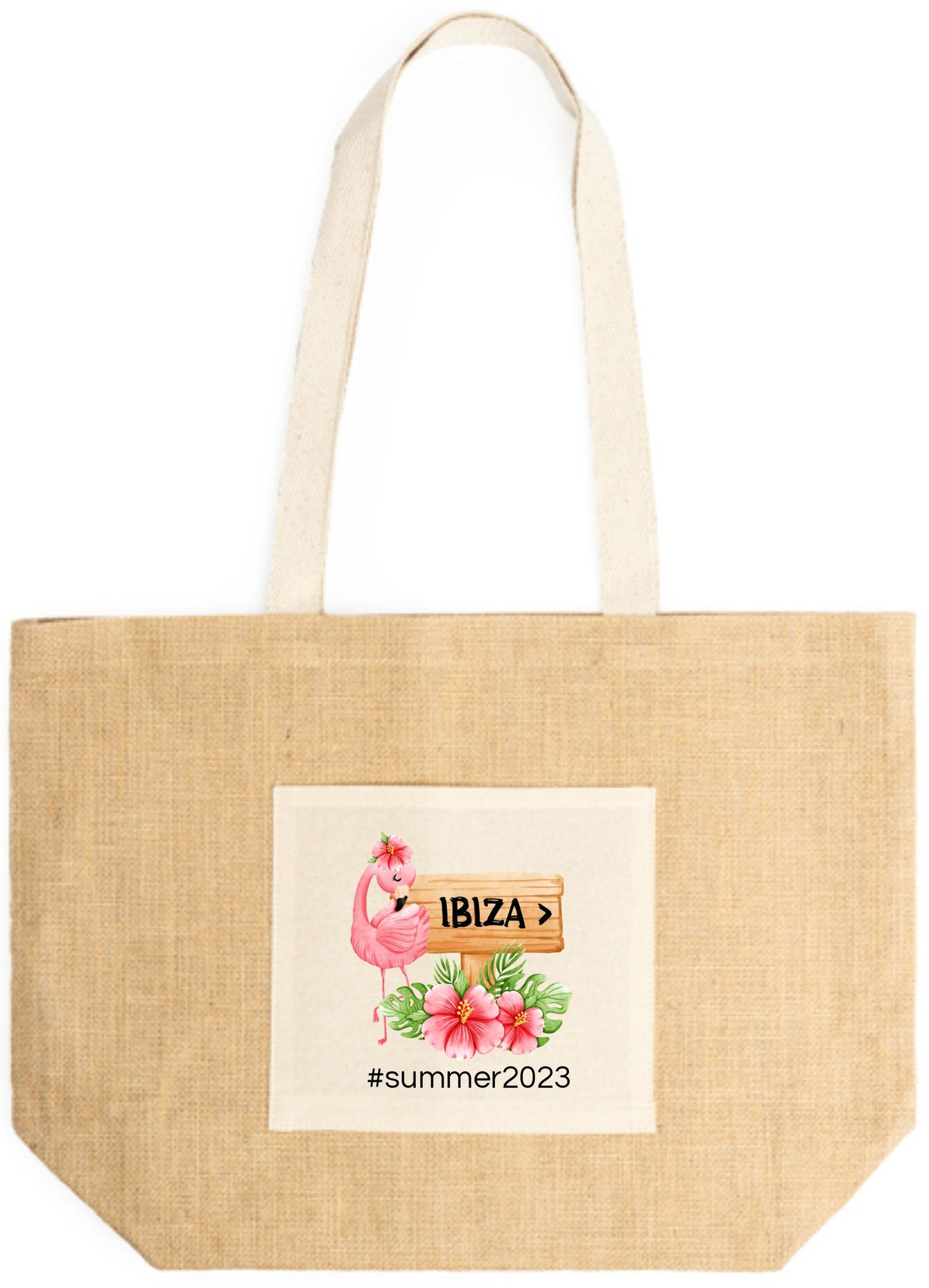 Borsa mare in Juta personalizzata