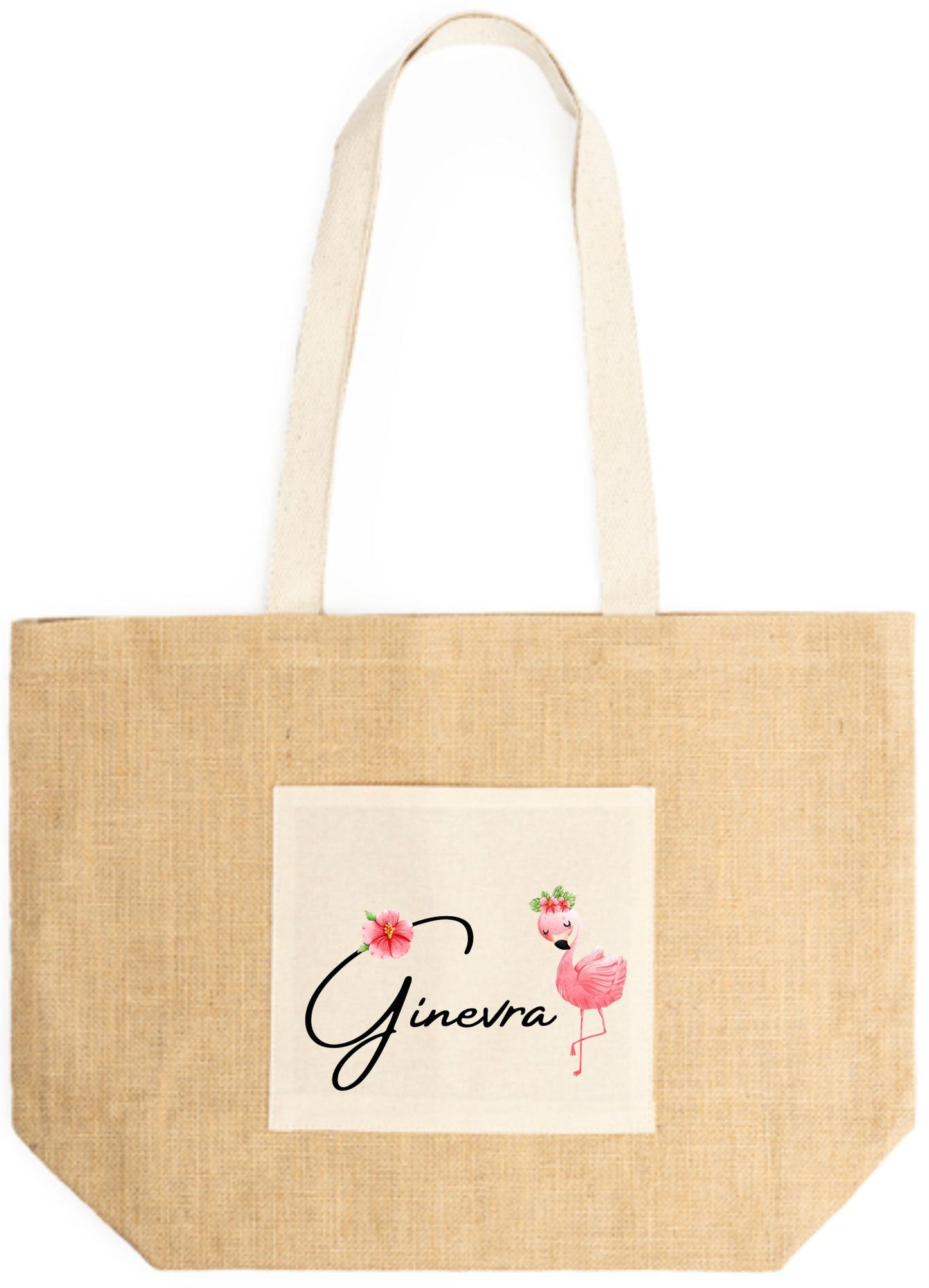 Borsa mare in Juta personalizzata