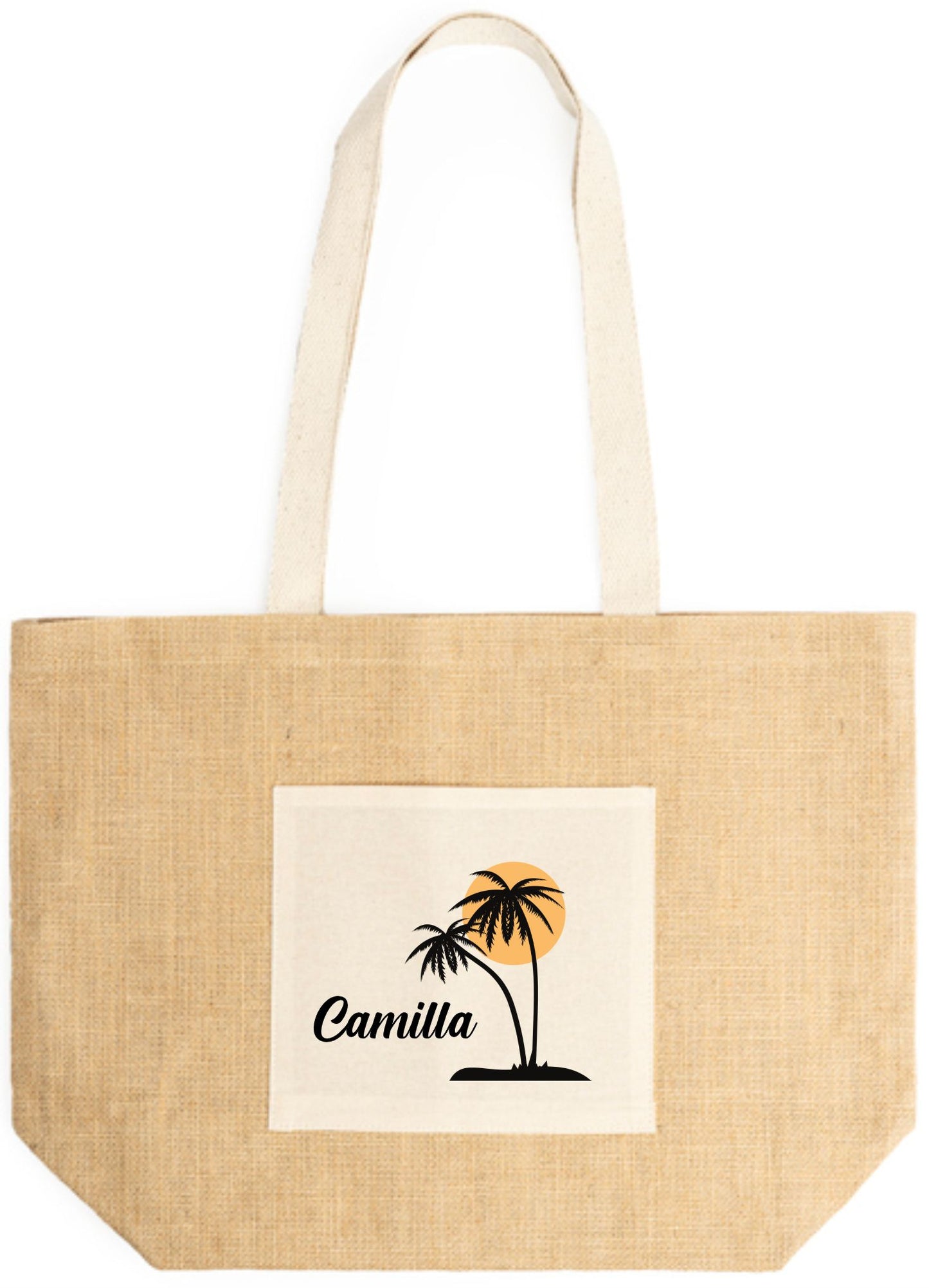 Borsa mare in Juta personalizzata