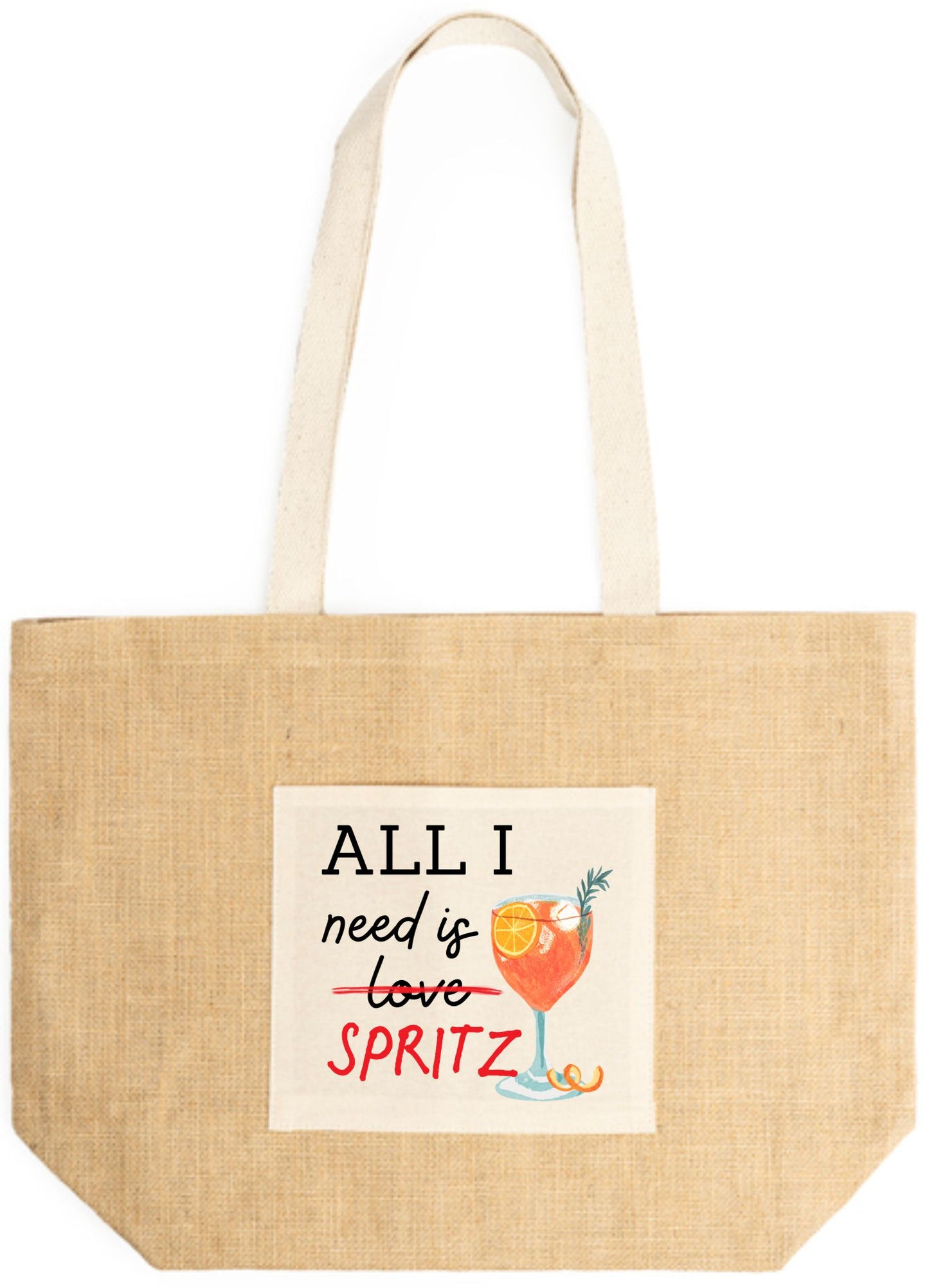 Borsa mare in Juta personalizzata