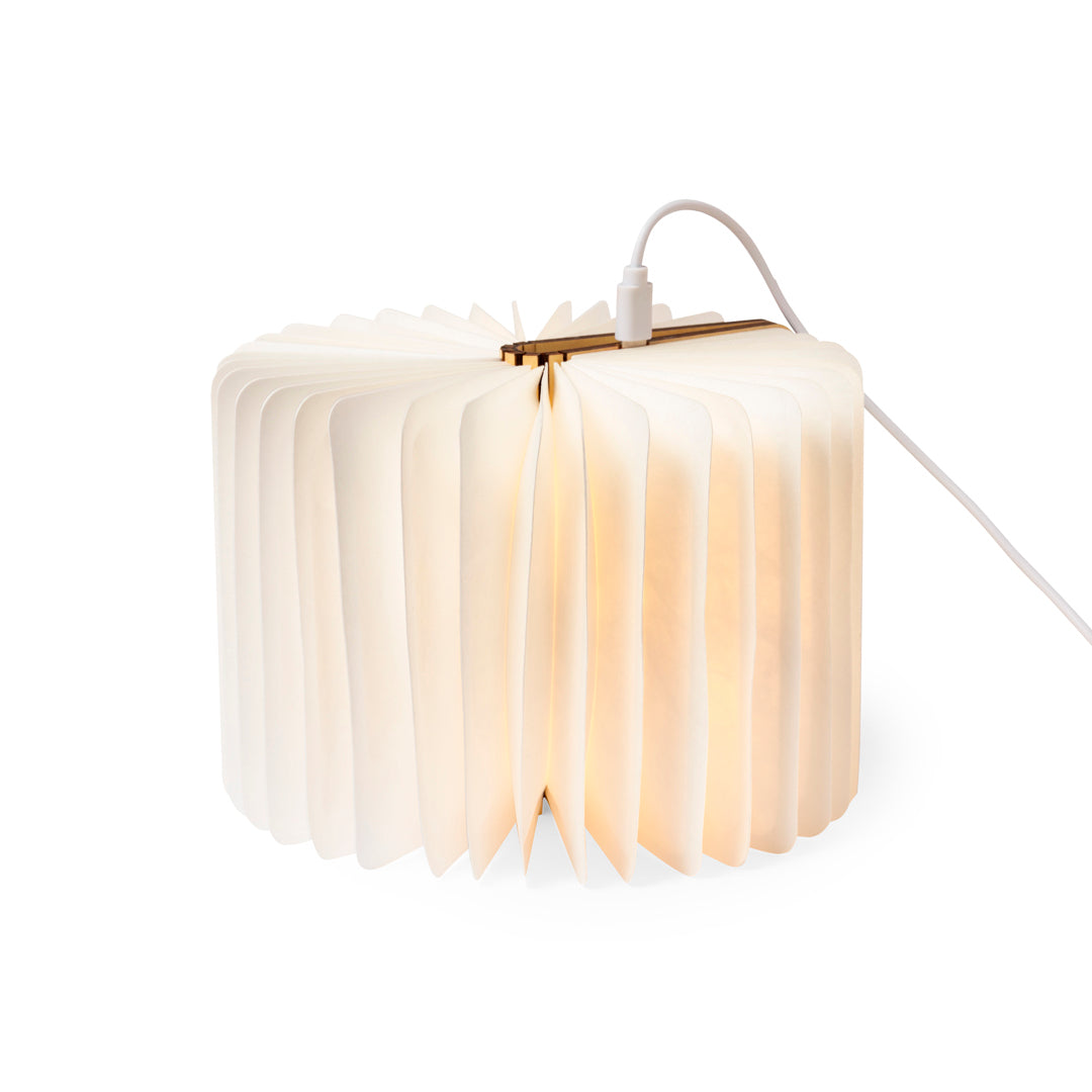 Lampada a Forma di Libro Personalizzata – LED Portatile in Legno con Luce Regolabile