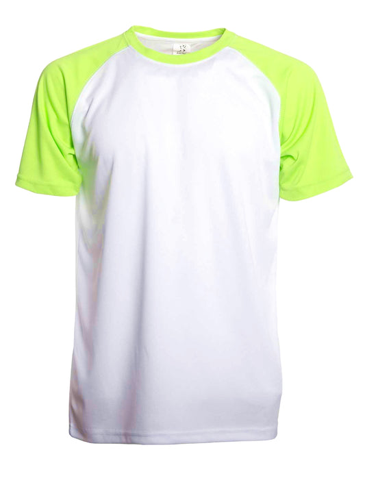TSHIRT RUNNING Poliestere Fluo