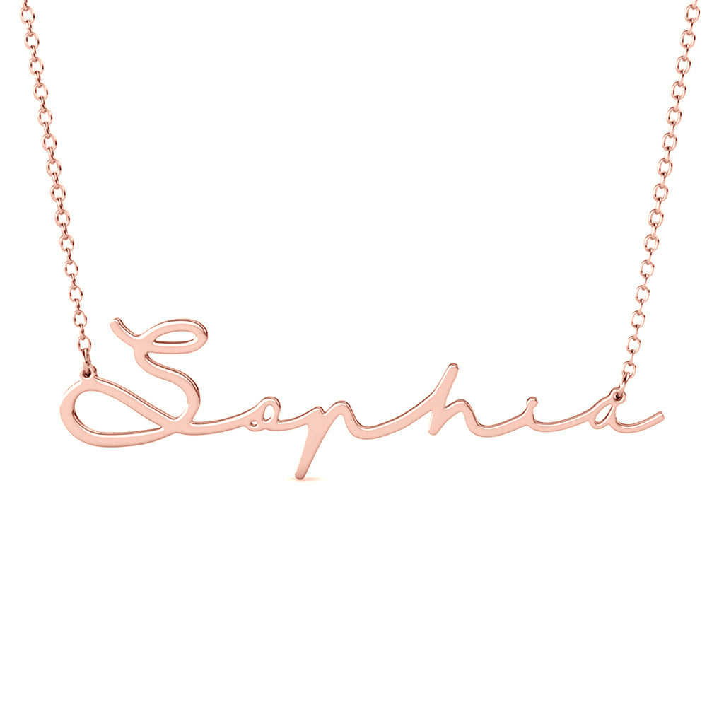 Collana con nome "Signature"