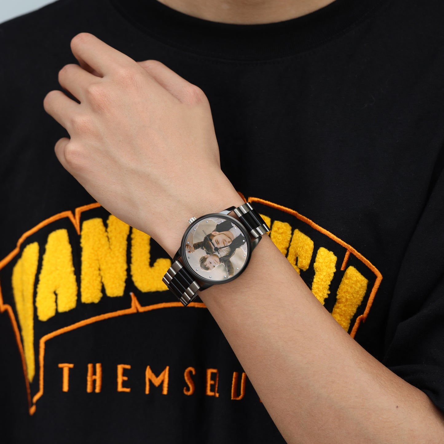 Orologio da polso personalizzato - Nero