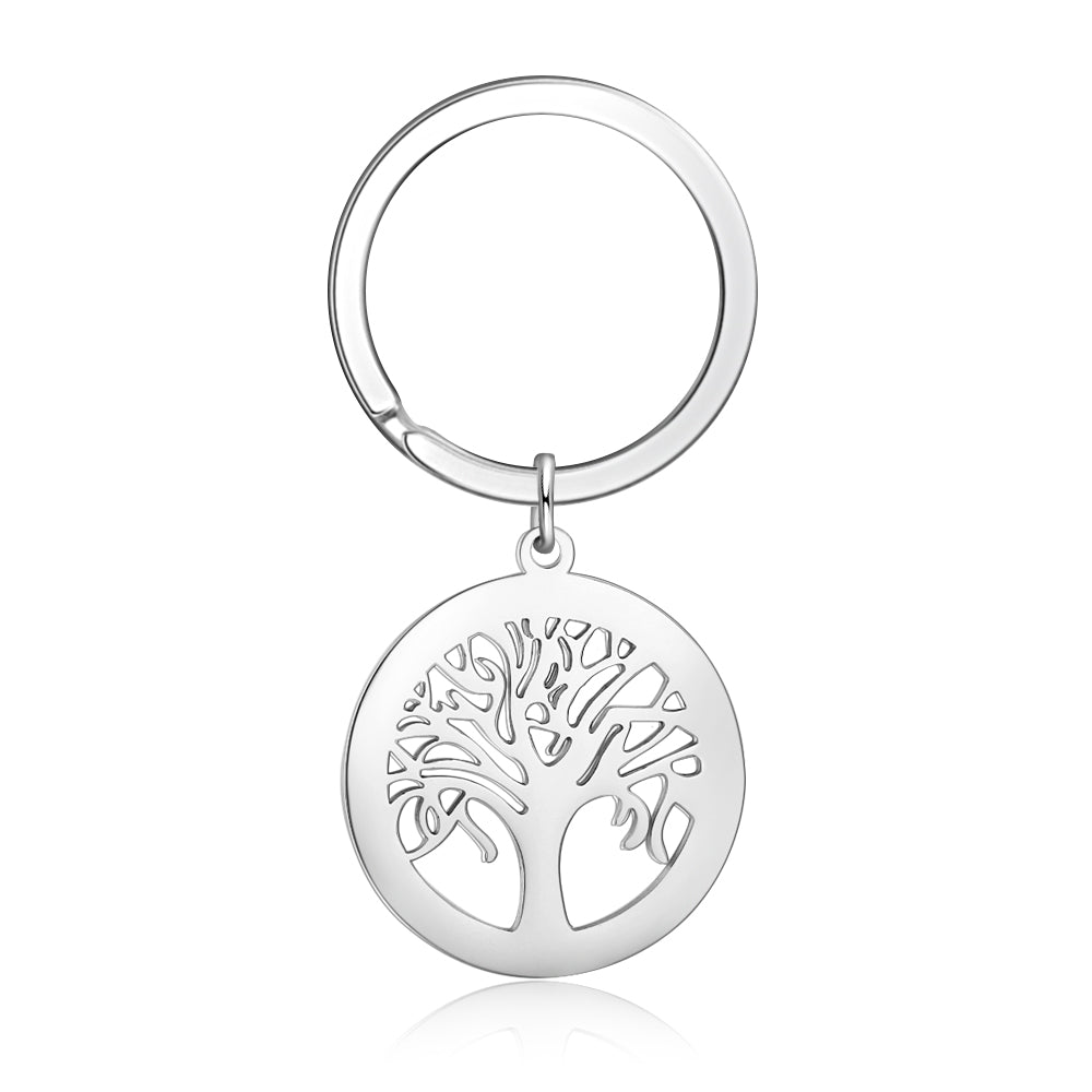 Portachiavi Albero della Vita con nomi incisi