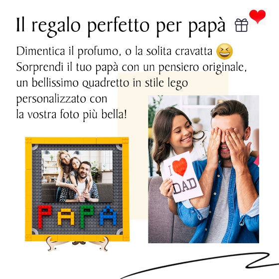 Quadretto Lego Personalizzato - Papà