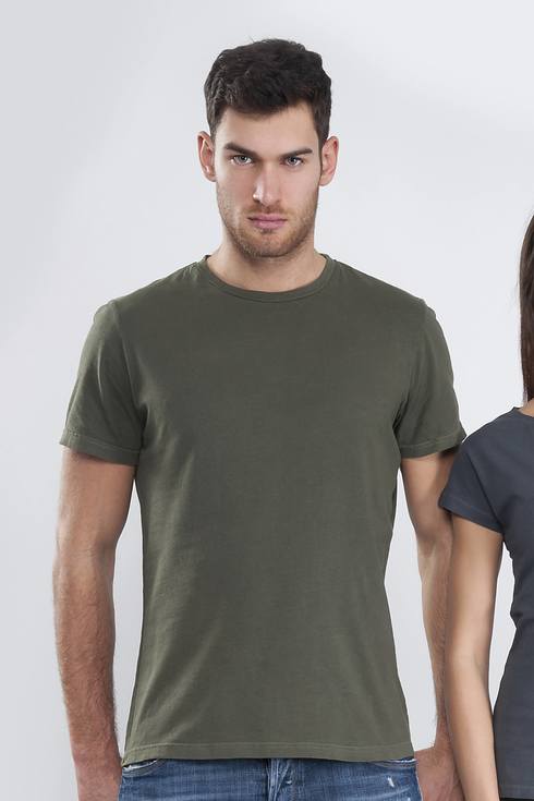 T-Wash vintage round neck short sleeve shirt