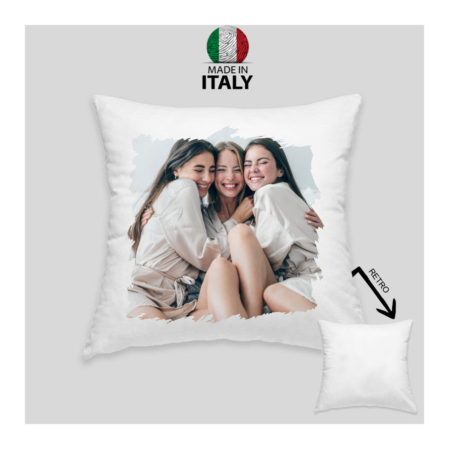 Cuscino Personalizzato con Foto in Stile Cartone Animato – Regalo Festa della Mamma